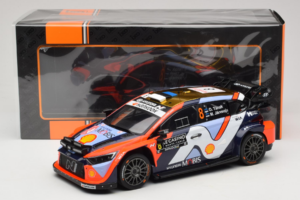 Hyundai i20 N WRC #16 A. Fourmaux / A. Coria Rally Monte Carlo Night Version 2025 IXO 1:18 18RMC230B Pressofusione — immagine 6 di 6