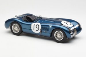 Jaguar C-Type #19 J. Stewart Ecurie Ecosse Goodwood Members Meeting 1954 CMC 1:18 M-192 Pressofusione — immagine 4 di 6