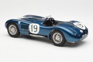 Jaguar C-Type #19 J. Stewart Ecurie Ecosse Goodwood Members Meeting 1954 CMC 1:18 M-192 Pressofusione — immagine 5 di 6