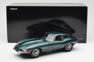 Jaguar E-Type 3.8 Series 1 Verde Scuro Kyosho 1:18 08954DG Pressofusione — immagine 8 di 8