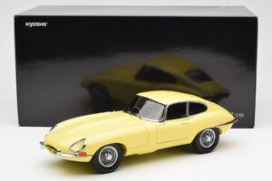 Jaguar E-Type 3.8 Series 1 Giallo Chiaro Kyosho 1:18 08954LY Pressofusione — immagine 8 di 8