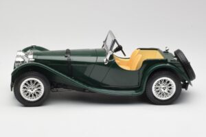 Jaguar SS 100 Roadster Verde Bburago 1:18 3006 Pressofusione — immagine 4 di 8