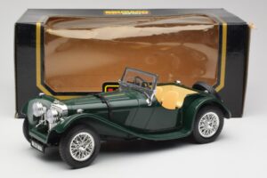 Jaguar SS 100 Roadster Verde Bburago 1:18 3006 Pressofusione — immagine 8 di 8