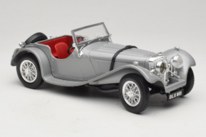 Jaguar SS100 Argento Bburago 1:18 3006-M2 Pressofusione — immagine 4 di 6