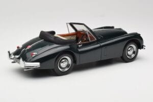 Jaguar XK140 Drophead Coupe Nero Sun Star 1:18 2802 Pressofusione — immagine 3 di 8