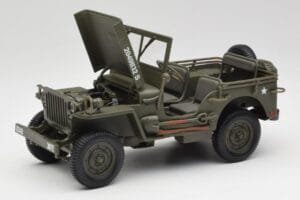 Jeep Willys Verde Militare Gate 1:18 1061 Pressofusione — immagine 2 di 8