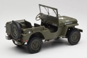 Jeep Willys Verde Militare Gate 1:18 1061 Pressofusione — immagine 3 di 8