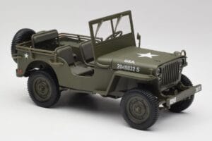 Jeep Willys Verde Militare Gate 1:18 1061 Pressofusione — immagine 6 di 8