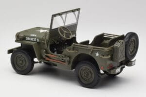 Jeep Willys Verde Militare Gate 1:18 1061 Pressofusione — immagine 7 di 8