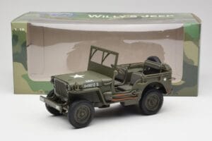Jeep Willys Verde Militare Gate 1:18 1061 Pressofusione — immagine 8 di 8