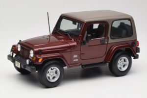 Jeep Wrangler TJ Sahara Rosso Maisto 1:18 31662 Pressofusione