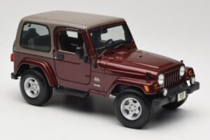 Jeep Wrangler TJ Sahara Rosso Maisto 1:18 31662 Pressofusione — immagine 6 di 8