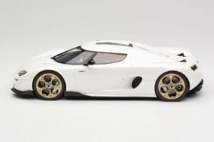 Koenigsegg CC850 Crystal White GT Spirit 1:18 GT903 Resina — immagine 3 di 6