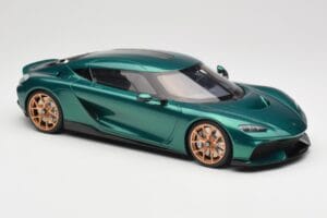 Koenigsegg Gemera Racing Green GT Spirit 1:18 GT888 Resina — immagine 4 di 5