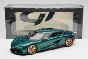 Koenigsegg Gemera Racing Green GT Spirit 1:18 GT888 Resina — immagine 5 di 5