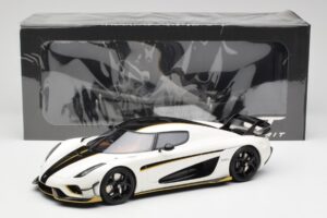Koenigsegg Regera Crystal Bianco GT Spirit 1:18 GT913 Resina — immagine 6 di 6