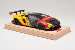 Lamborghini Aventador Liberty Walk Infinite Nero Giallo Timothy & Pierre 1:18 REMC035 Pressofusione — immagine 4 di 7