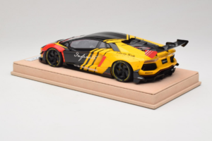 Lamborghini Aventador Liberty Walk Infinite Nero Giallo Timothy & Pierre 1:18 REMC035 Pressofusione — immagine 5 di 7