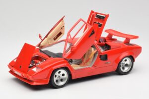 Lamborghini Countach Rosso Bburago 1:18 3047-M1 Pressofusione — immagine 2 di 8