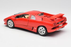 Lamborghini Diablo Rosso Bburago 1:18 3028-M1 Pressofusione — immagine 7 di 8