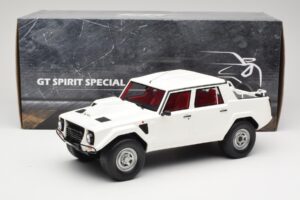 Lamborghini LM002 Bianco Kyosho 1:18 GTS18508W Resina — immagine 6 di 6