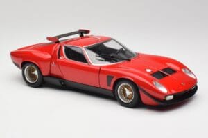 Lamborghini Miura SVR Rosso & Nero Kyosho 1:18 08319R Pressofusione — immagine 6 di 8
