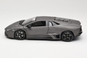 Lamborghini Reventon Matte Grey Bburago 1:18 18-11029 Pressofusione — immagine 4 di 8