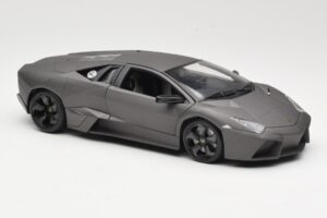 Lamborghini Reventon Matte Grey Bburago 1:18 18-11029 Pressofusione — immagine 6 di 8