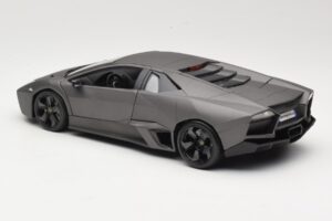 Lamborghini Reventon Matte Grey Bburago 1:18 18-11029 Pressofusione — immagine 7 di 8