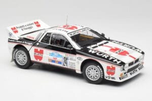 Lancia 037 #1 G. Cunico / E. Bartolich Targa Florio Winner 1983 Kyosho 1:18 08302H Pressofusione — immagine 6 di 8