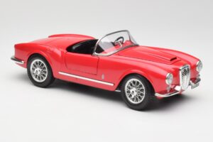 Lancia Aurelia B24 Spider Rosso Bburago 1:18 3010 Pressofusione — immagine 6 di 8