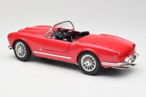 Lancia Aurelia B24 Spider Rosso Bburago 1:18 3010 Pressofusione — immagine 7 di 8