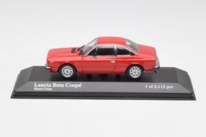 Lancia Beta Coupe Rosso Minichamps 1:43 400125720 Pressofusione