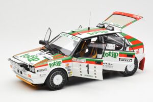 Lancia Delta HF 4WD #1 D. Cerrato Totip Rally Targa Florio 1987 Kyosho 1:18 08960C Pressofusione — immagine 2 di 8