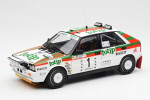 Lancia Delta HF 4WD #1 D. Cerrato Totip Rally Targa Florio 1987 Kyosho 1:18 08960C Pressofusione