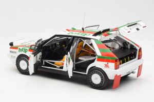Lancia Delta HF 4WD #1 D. Cerrato Totip Rally Targa Florio 1987 Kyosho 1:18 08960C Pressofusione — immagine 5 di 8