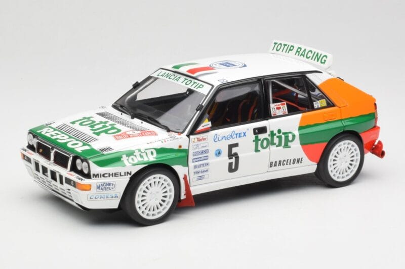 Lancia Delta HF Integrale Evo II Totip #5 A. Aghini / S. Farnocchia Rally Monte Carlo 1993 Kyosho 1:18 08348F Pressofusione