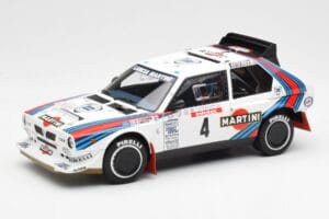 Lancia Delta S4 Martini #4 H. Toivonen / S. Cresto Rally Tour de Corse 1986 AUTOart 1:18 88620 Pressofusione