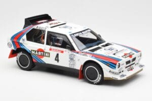 Lancia Delta S4 Martini #4 H. Toivonen / S. Cresto Rally Tour de Corse 1986 AUTOart 1:18 88620 Pressofusione — immagine 6 di 8