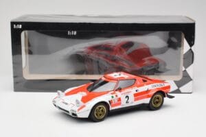 Lancia Stratos HF #2 J-B. Andruet / Biche Winners Tour de Corse 1974 Minichamps 1:18 155741702 Pressofusione — immagine 6 di 6