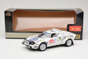 Lancia Stratos HF #2 Jolly Club A. Fassina / M. Mannini Rally Sanremo 1979 Sun Star 1:18 4510 Pressofusione — immagine 6 di 6