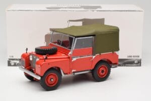Land Rover 88 Series I Rosso Minichamps 1:18 150168910 Pressofusione — immagine 8 di 8