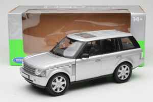 Land Rover Range Rover L322 Argento Welly 1:18 12536W Pressofusione — immagine 8 di 8