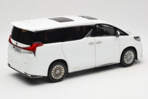 Lexus LM300h White Pearl Kyosho 1:18 08963WP Pressofusione — immagine 3 di 8