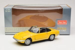 Lotus Elan S3 Cabriolet Giallo Sun Star 1:18 4052 Pressofusione — immagine 6 di 6