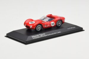Maserati Tipo 61 #98 C. Shelby Times Mirror Grand Prix Riverside 1960 Minichamps 1:43 400601298 Pressofusione — immagine 2 di 4