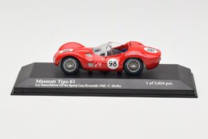 Maserati Tipo 61 #98 C. Shelby Times Mirror Grand Prix Riverside 1960 Minichamps 1:43 400601298 Pressofusione