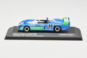 Matra Simca MS670B #7 H. Pescarolo / G. Larrousse 24 Hours of Le Mans Winner 1973 Minichamps 1:43 430731111 Pressofusione