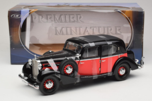Maybach SW35 Hardtop Nero Rosso Premier Miniature 1:18 PM-38208 Pressofusione — immagine 6 di 6