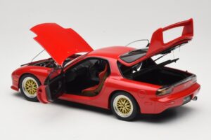 Mazda RX-7 FD Tuned Version Vintage Red AUTOart 1:18 75969 Pressofusione — immagine 5 di 8
